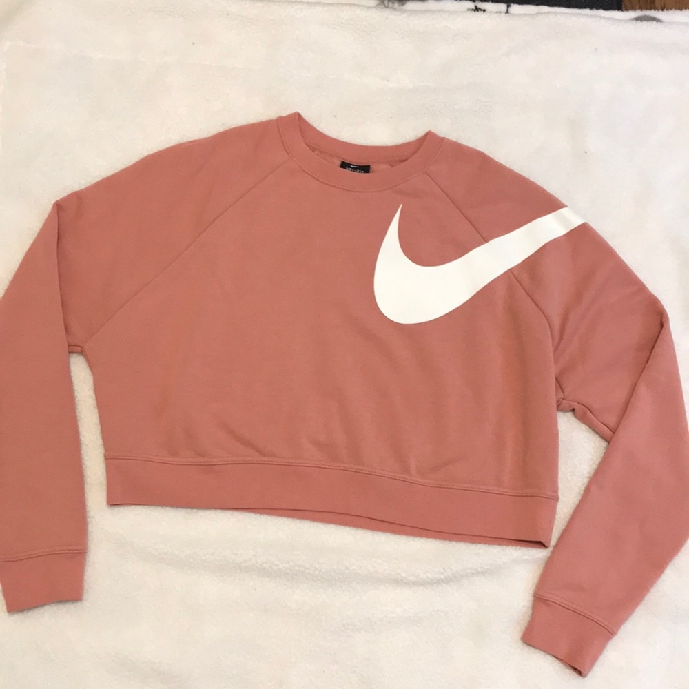 Mauve/Rose Pink Nike Cropped Sweater!